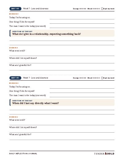 Inside page preview of Daily Reflection